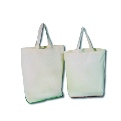 designer foldable cotton shopping bag  cotton foldable bag